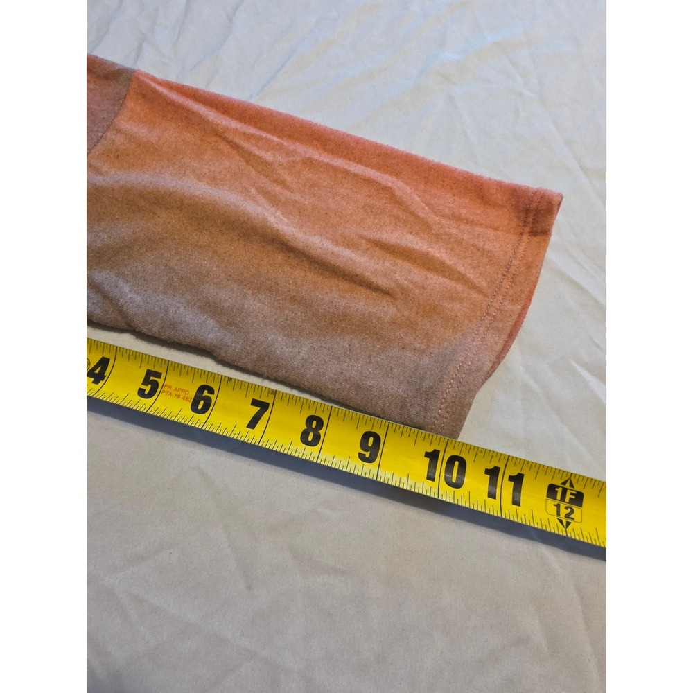 Zenana Ombre Tunic Top Women 2XL Orange Brown Knit Oversized Boho Chic Trendy - Picture 7 of 8